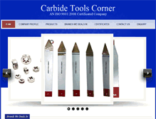 Tablet Screenshot of carbidetoolscorner.com